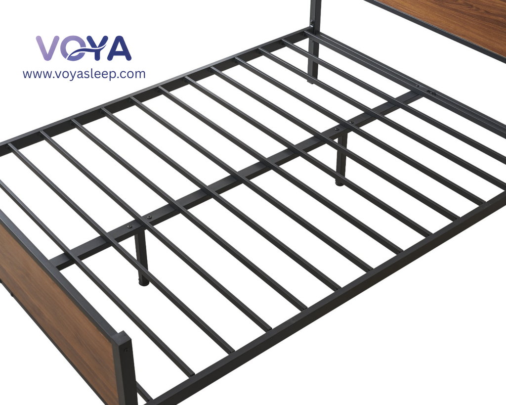 Voya Wood Metal Bed